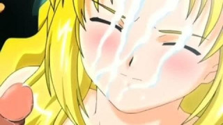 Una lección para esta rubia bella en el mejor anime porn